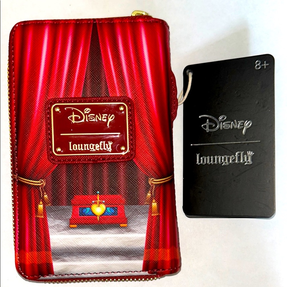 Loungefly Disney Snow White and the Seven Dwarfs Evil Queen Throne Zip Wallet